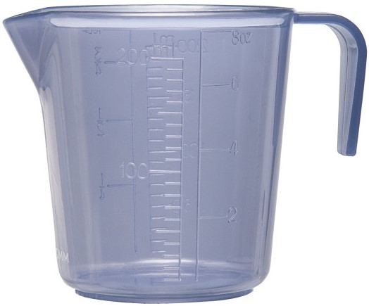MEASURING CUP WITH MEASUREMENT MARKING 8 OZ 